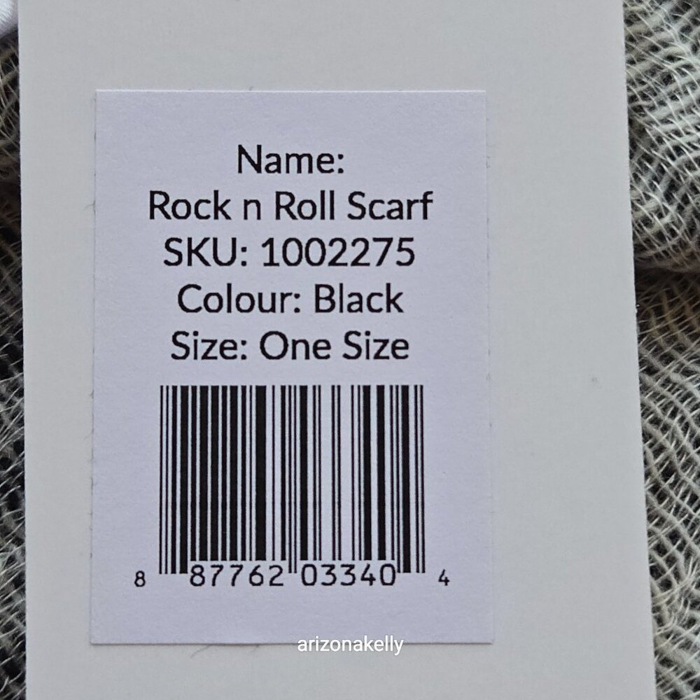 NWT Saint + Sofia Rock & Roll Scarf Wool Blend - Picture 4 of 10